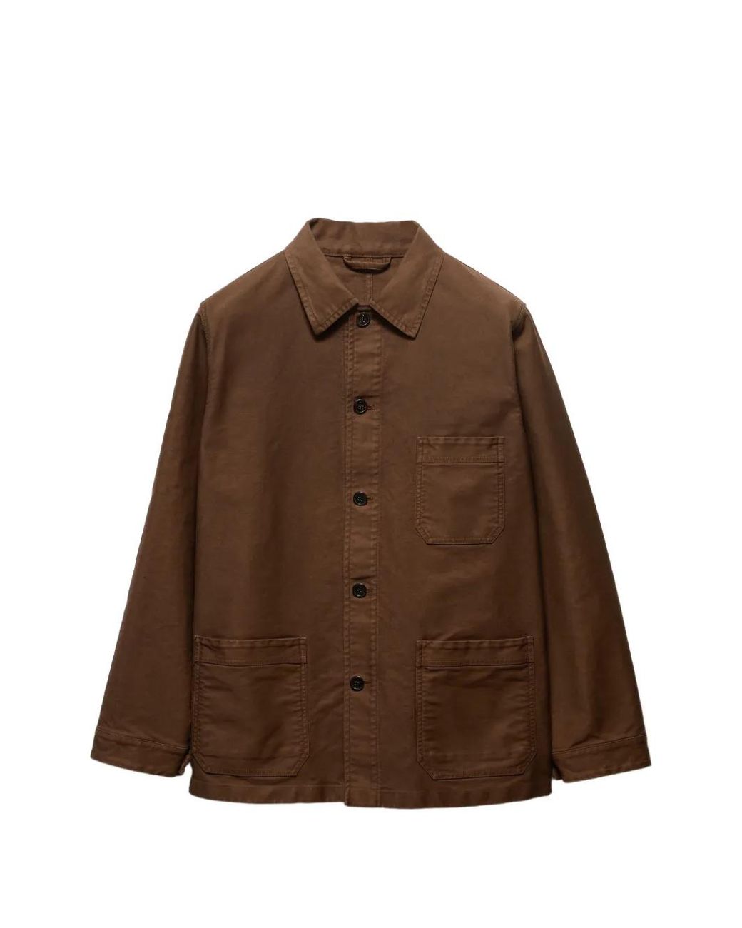 Prada Brown Cotton Blouson Jacket for men