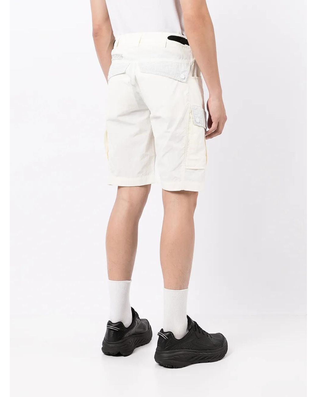 Maharishi White Slim-Fit Chino Shorts for men