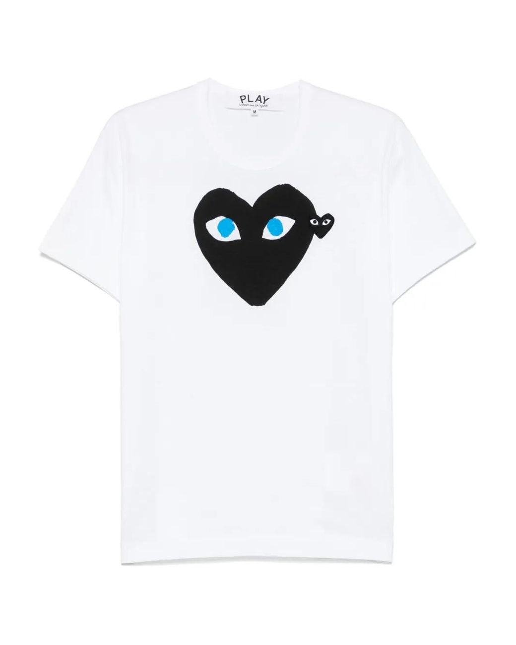 COMME DES GARÇONS PLAY White Logo T Shirt