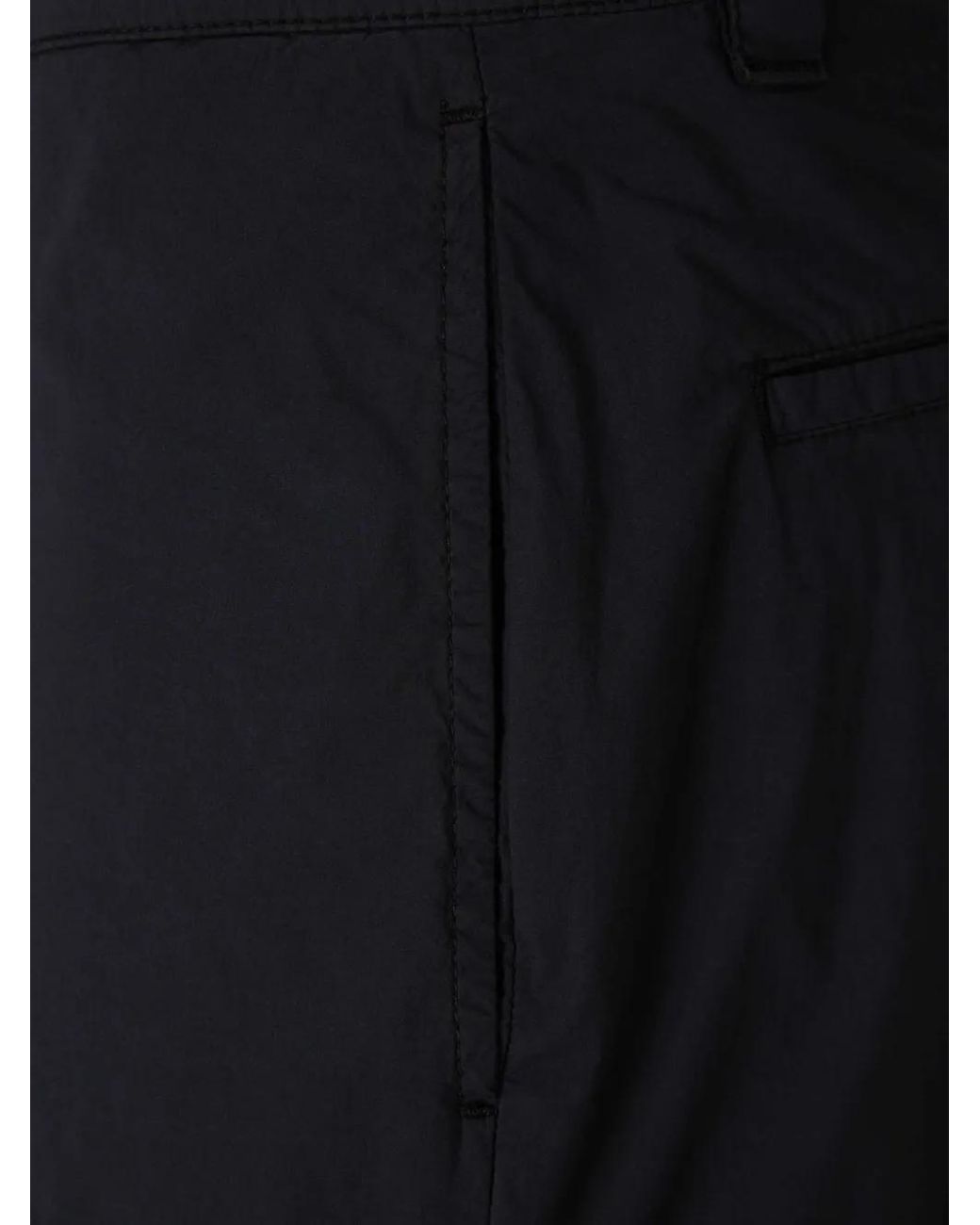 C P Company Black Tapered Cargo Trousers for men
