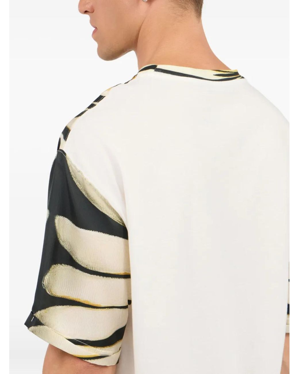 Roberto Cavalli Metallic Ray Of-Print T-Shirt for men