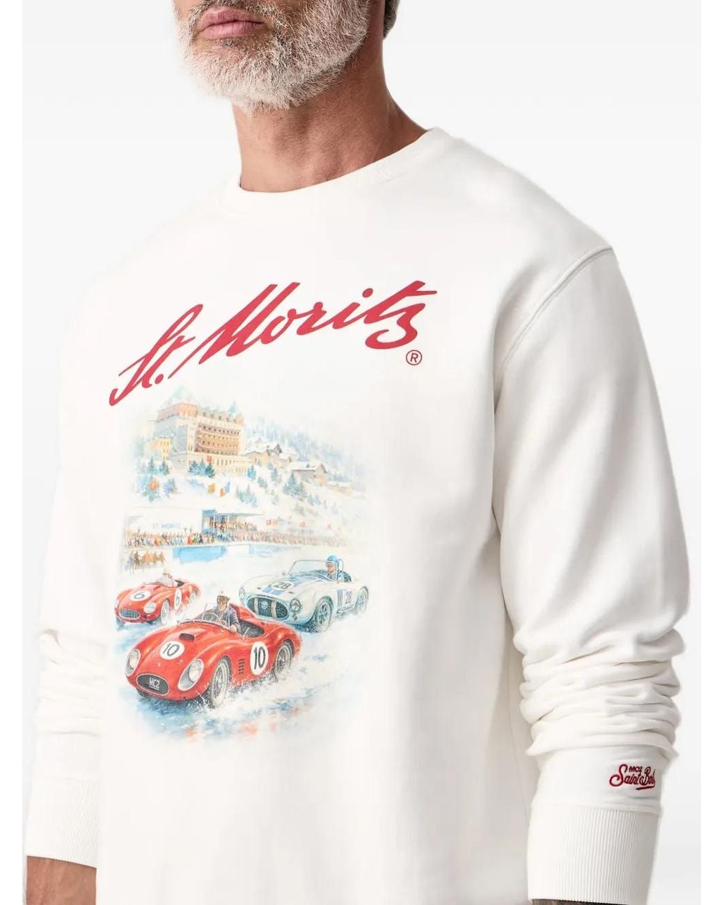Mc2 Saint Barth Gray Soho Cotton Sweatshirt for men