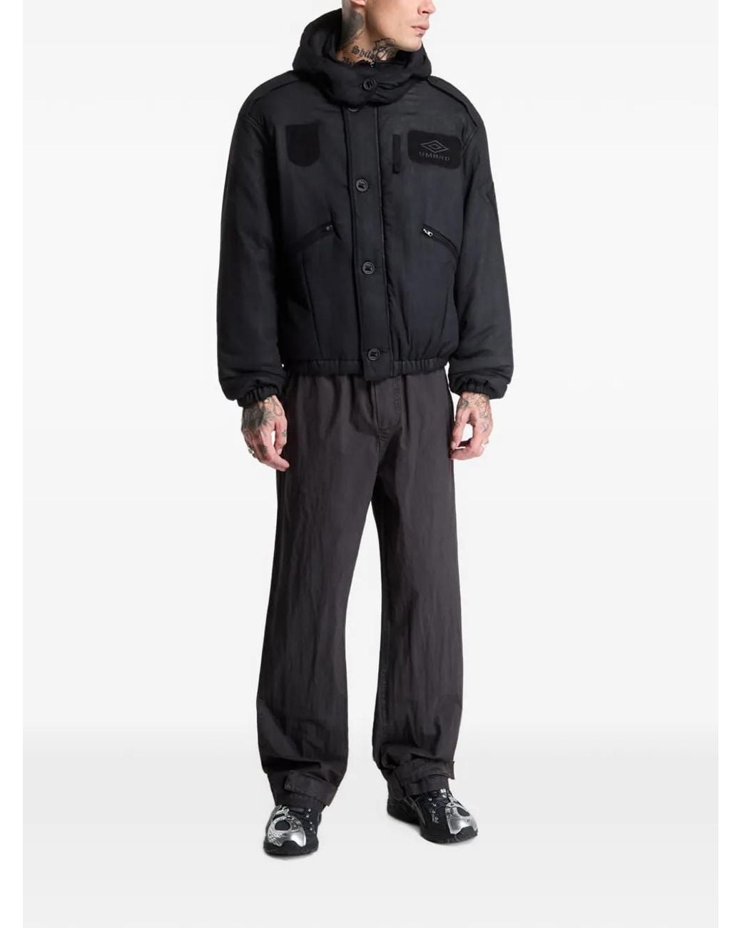 Umbro Black Flight Jhooded Jacket for men