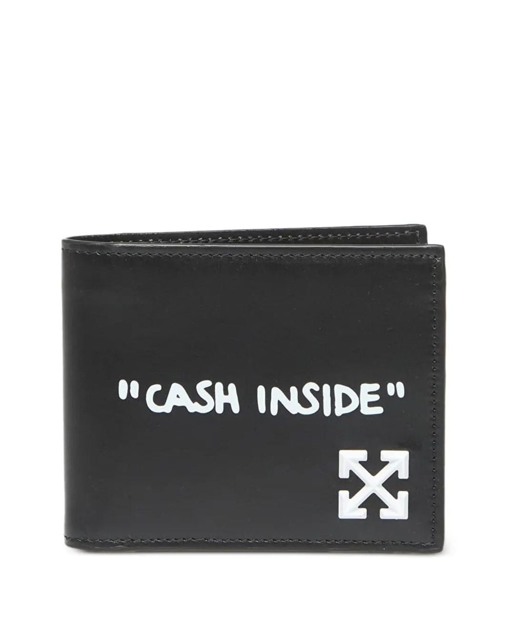 Off-White c/o Virgil Abloh Black Jitney Quote Bi-Fold Wallet