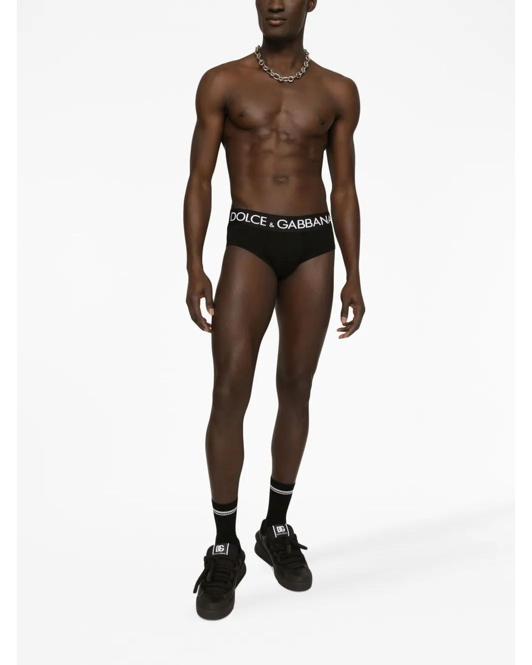 Dolce & Gabbana Black Cotton Brief for men