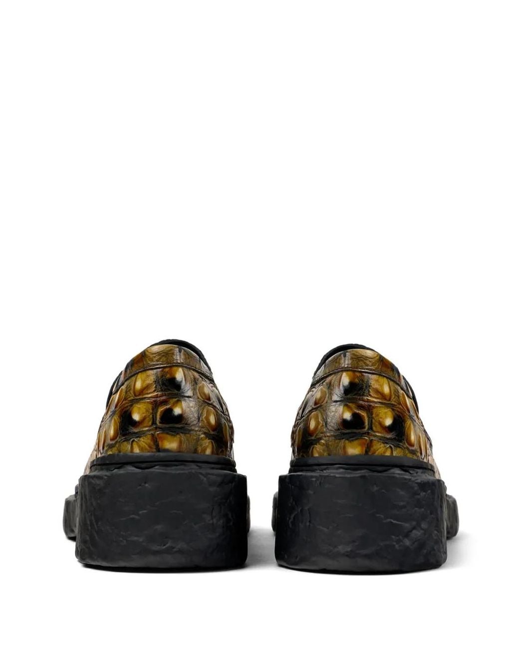 CAMPERLAB Brown Vamonos Croc-Effect Leather Loafers