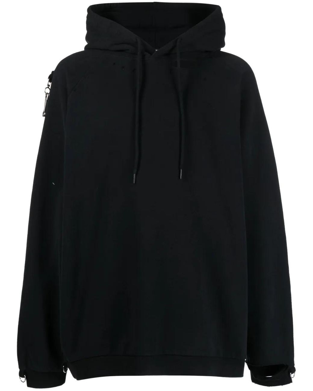 Sudadera Con Capucha Y Estampado Raf Simons de color Black