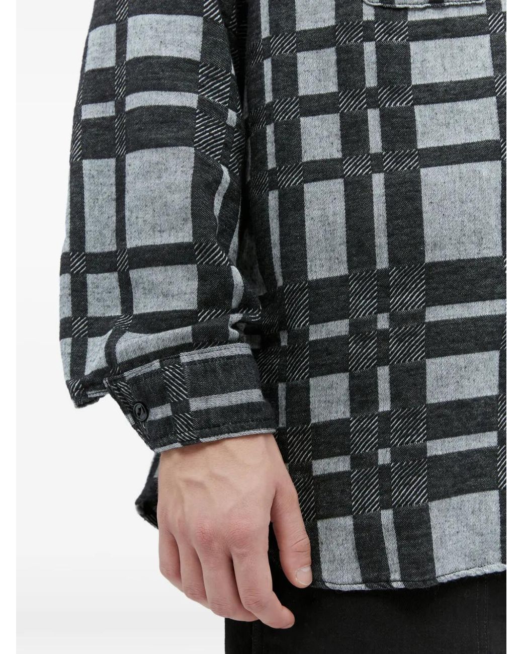 Engineered Garments Gray Checked Pocket Shirt for men