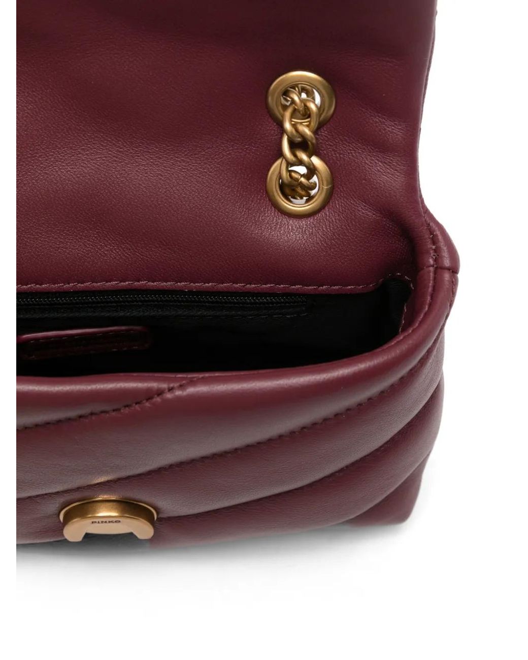 Pinko White Small Love Puff Baby Shoulder Bag