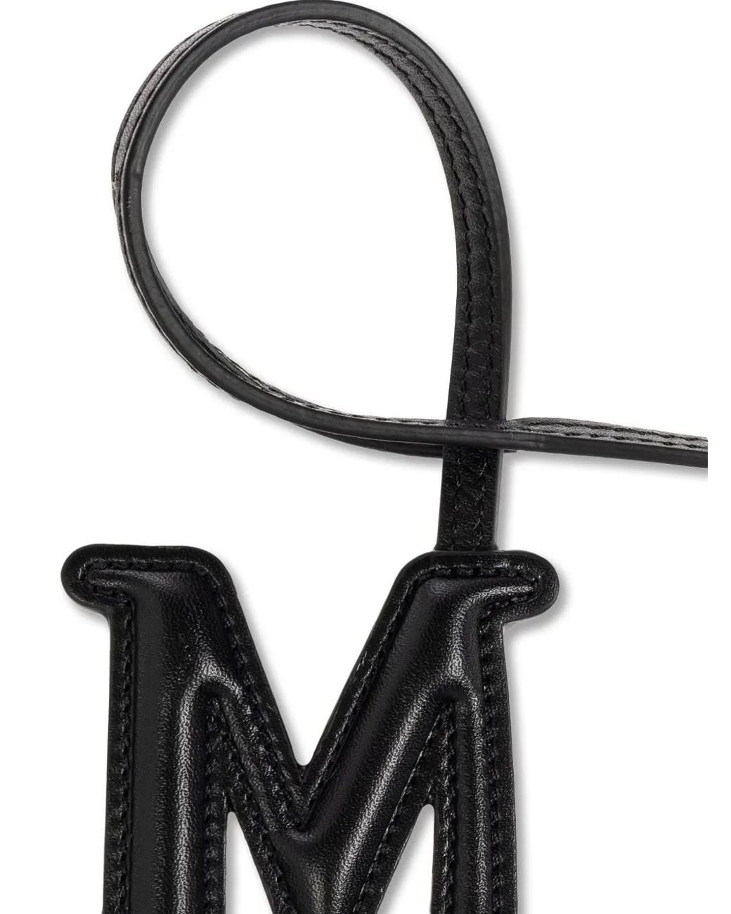 Max Mara White Logo Bag Charm