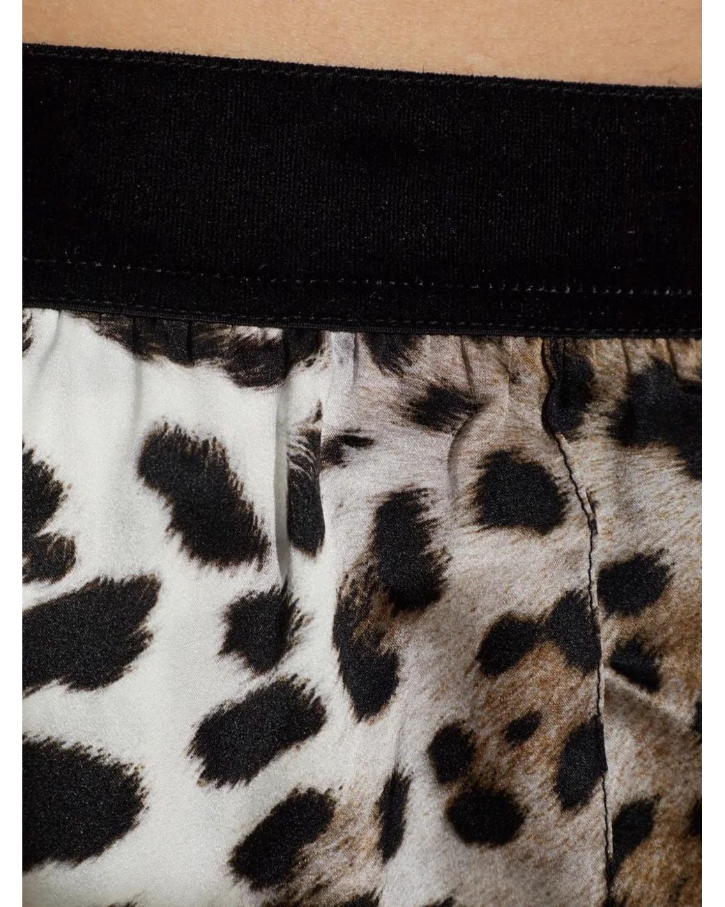 Tom Ford Black Leopard-Print Silk Pants for men
