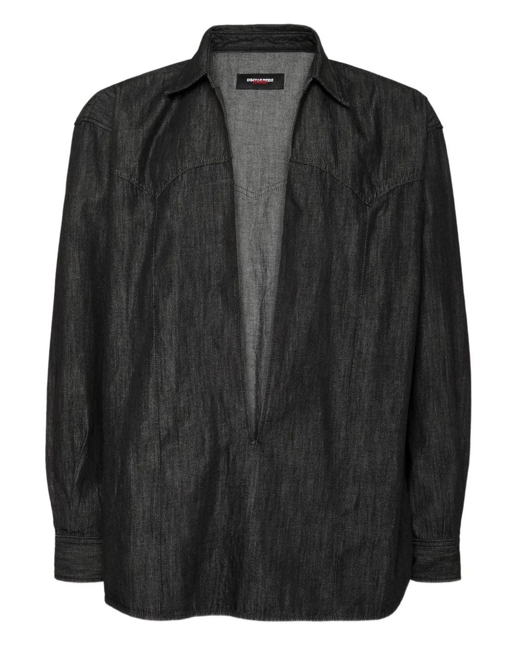 DSquared² Black X Magliano Chemise En Jean Vaccaro for men
