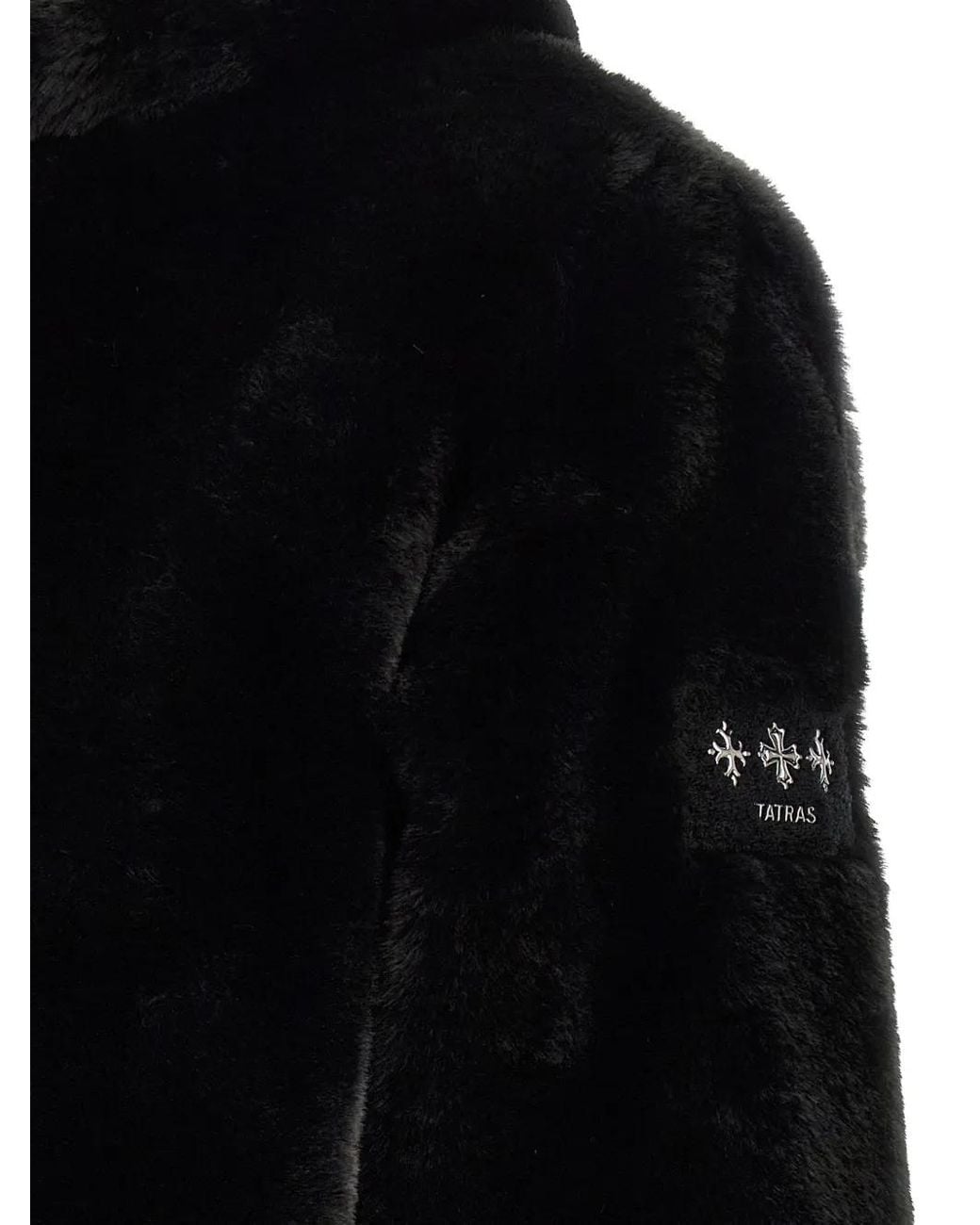 Tatras Black Astoni Faux-Fur Jacket for men