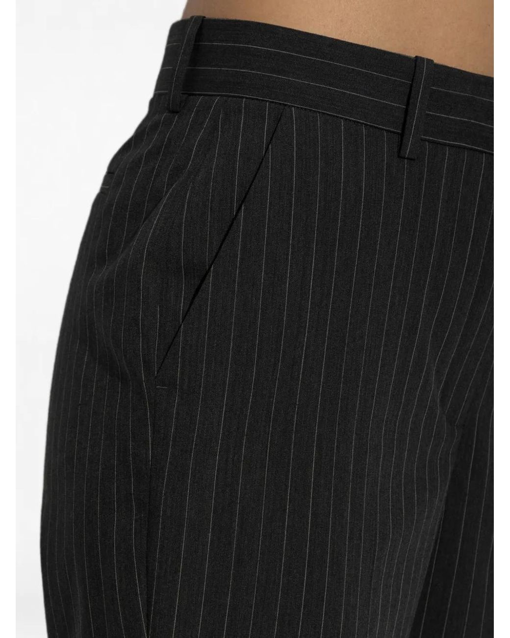IRO Black Kepia Pinstripe Trousers