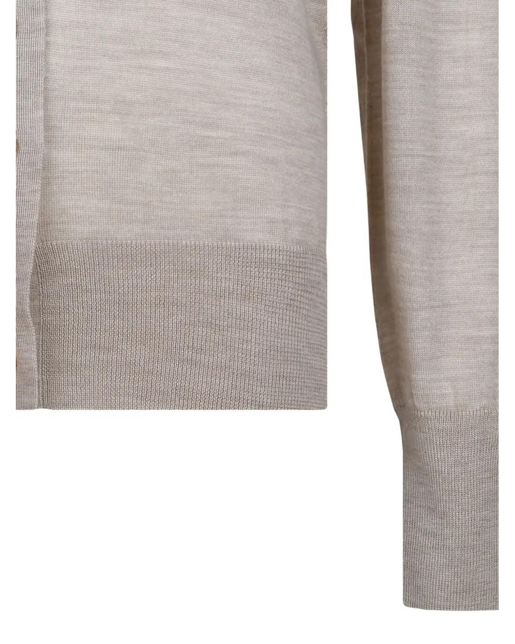 Cárdigan Con Botones Jil Sander de color Gray