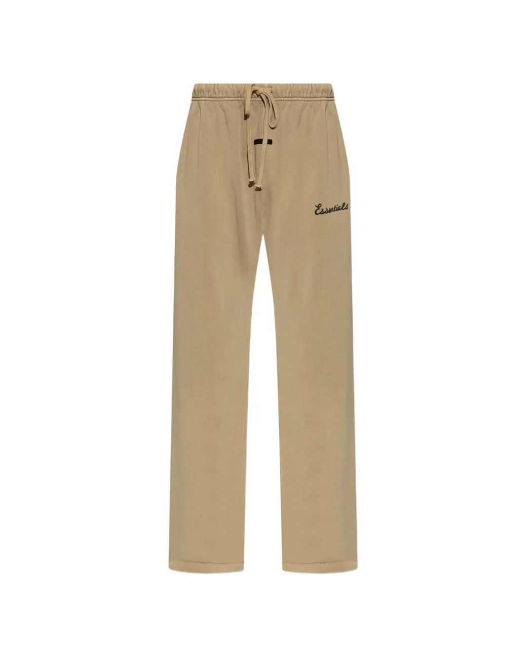 Fear Of God Natural Flare Logo-Patch Drawstring Track Pants for men