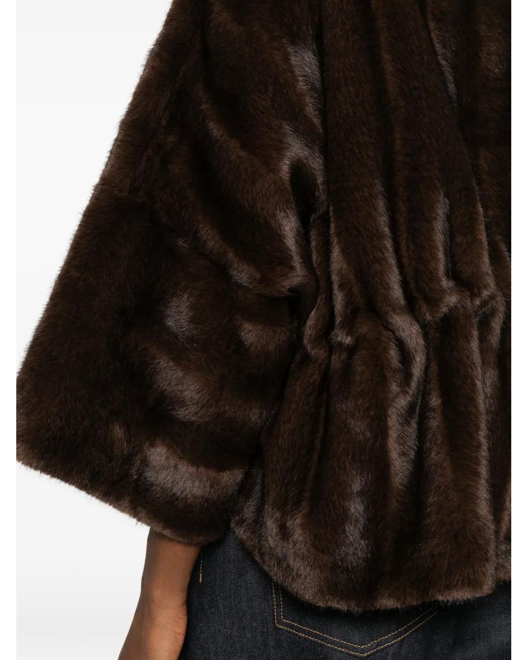 VALENTINI 1972 Black Faux-Fur Jacket