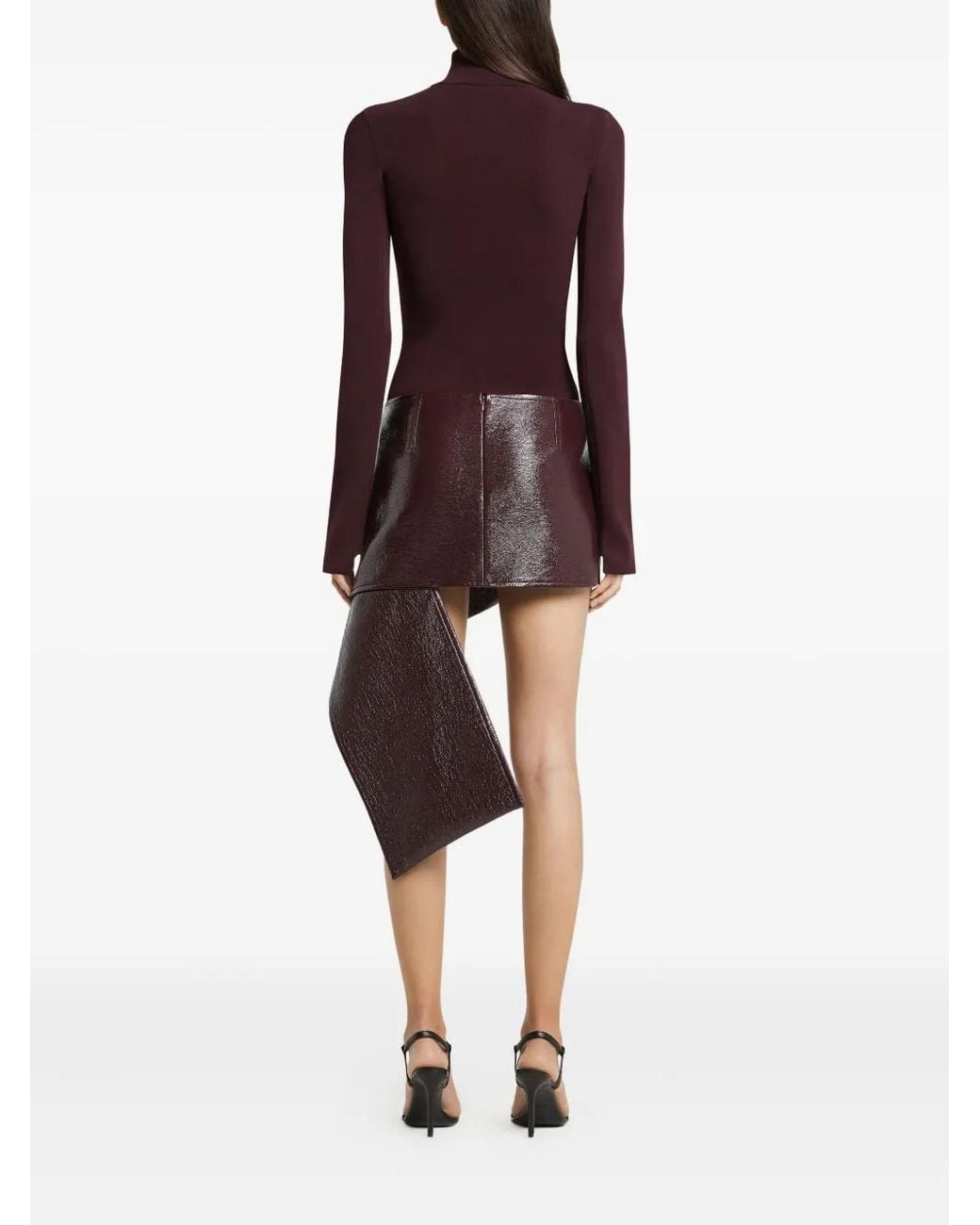 Courreges Purple Turtleneck Shirt