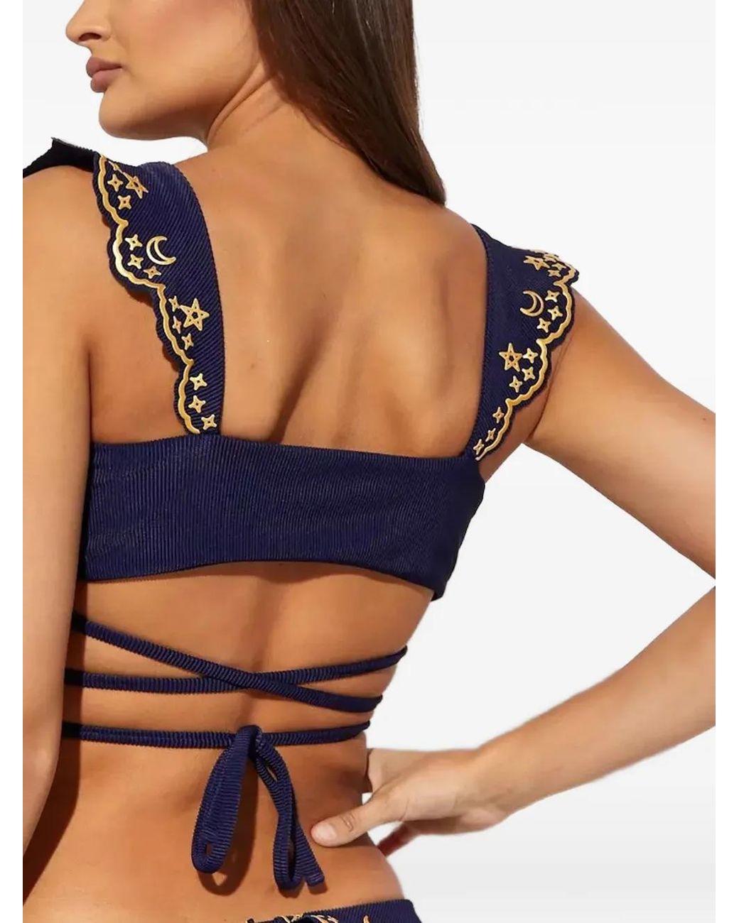 Beach Riot Blue Lauren Bikini Top