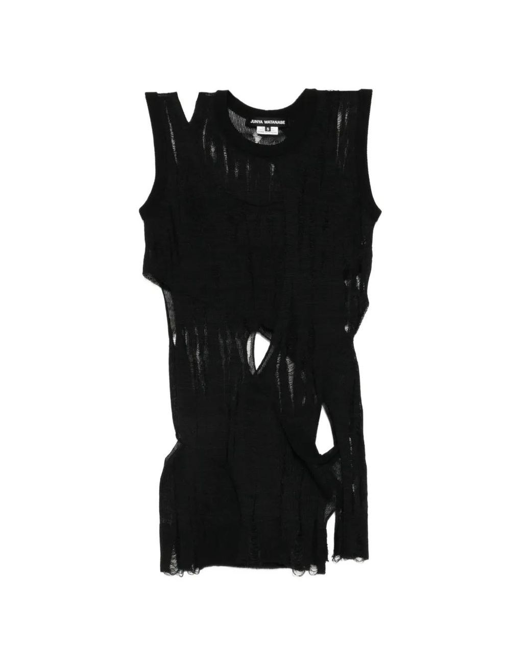 Junya Watanabe Black Distressed Top