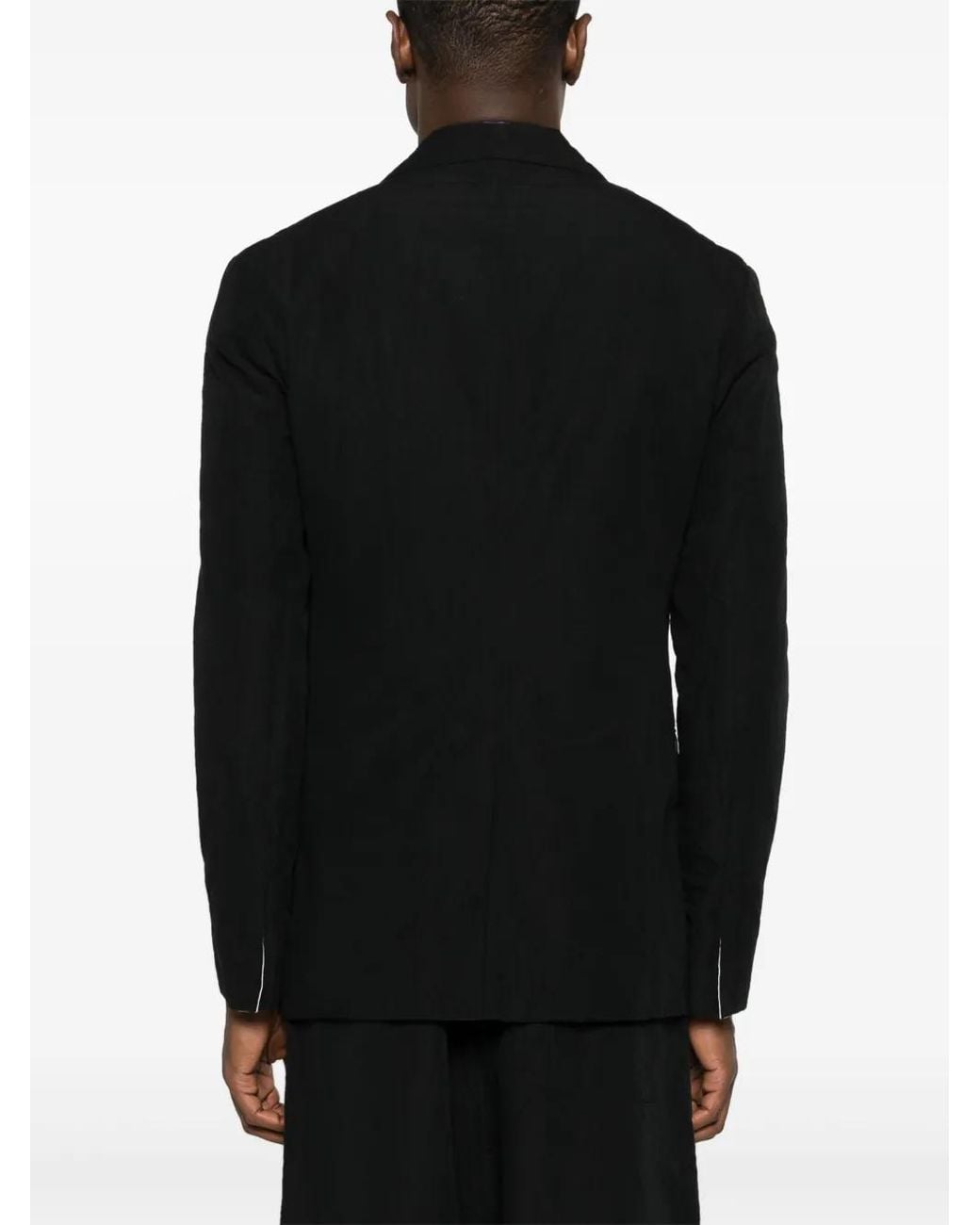 Forme D'expression Black 1B Lounge Single-Breasted Blazer for men