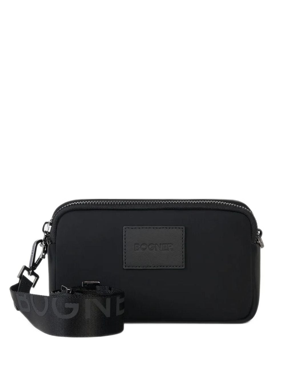 Bogner Black Small Alvier Avy Shoulder Bag