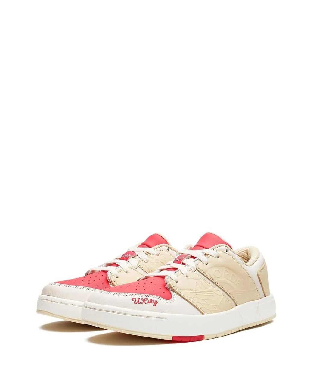 Nike Pink Nu Retro 1 Low "Jayson Tatum U. City" Sneakers