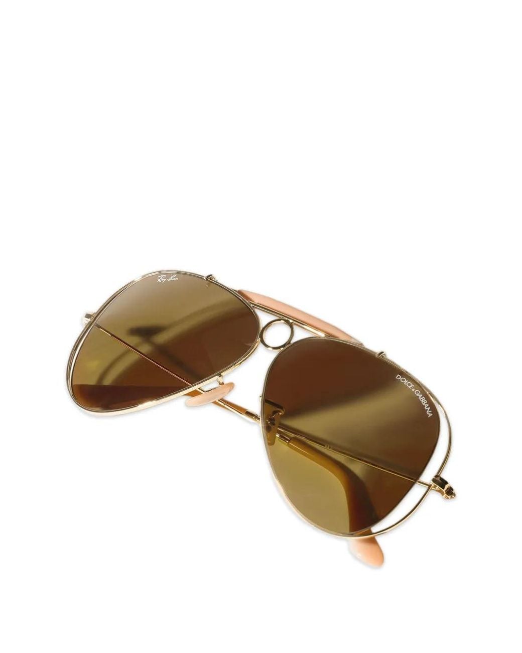 Dolce & Gabbana Metallic X Ray-Ban Aviator-Frame Sunglasses