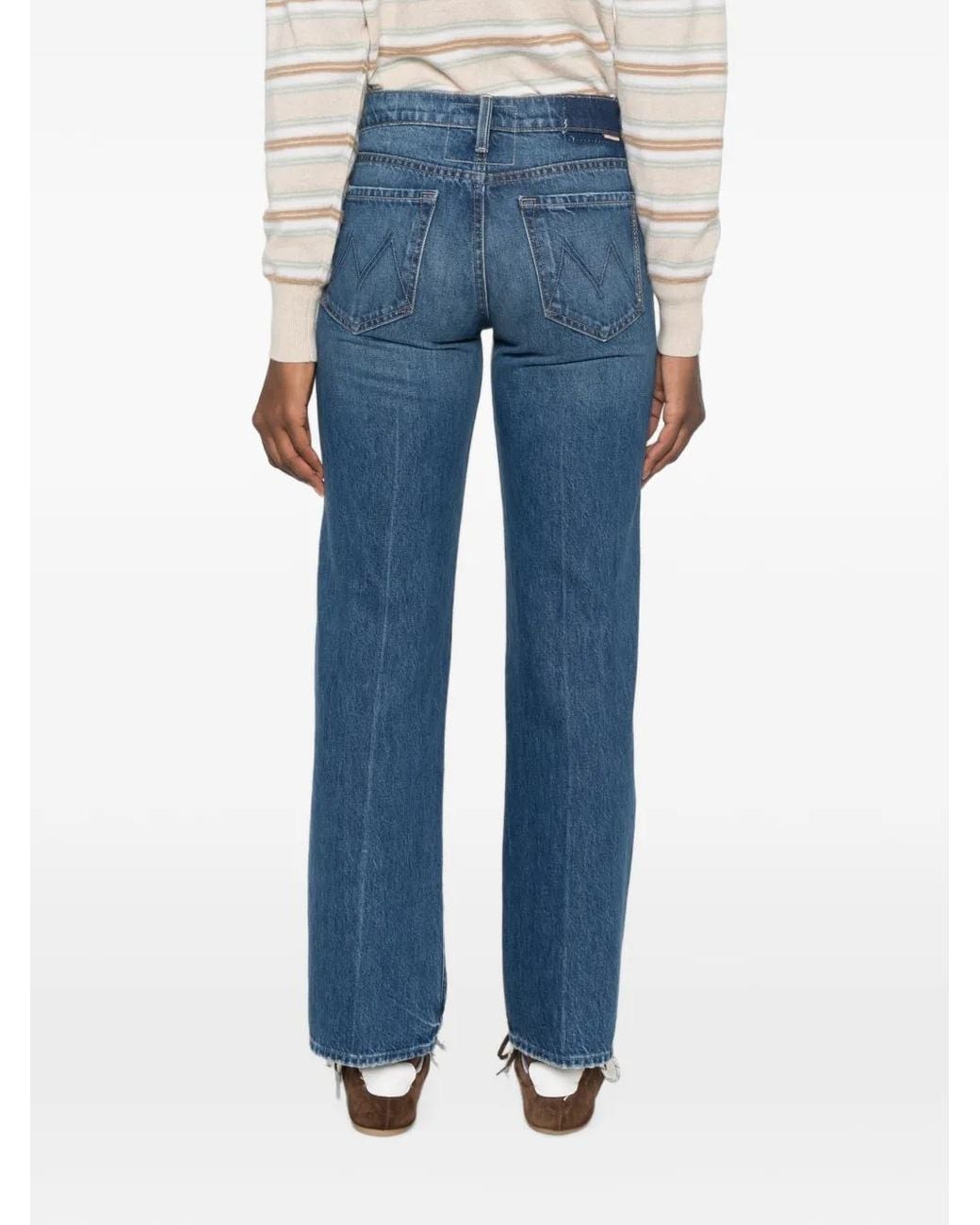 Mother Blue The Mid Rise Rambler Jeans