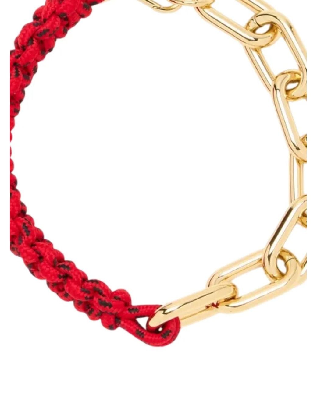 Plan C Red Collier En Chaîne À Design Tressé