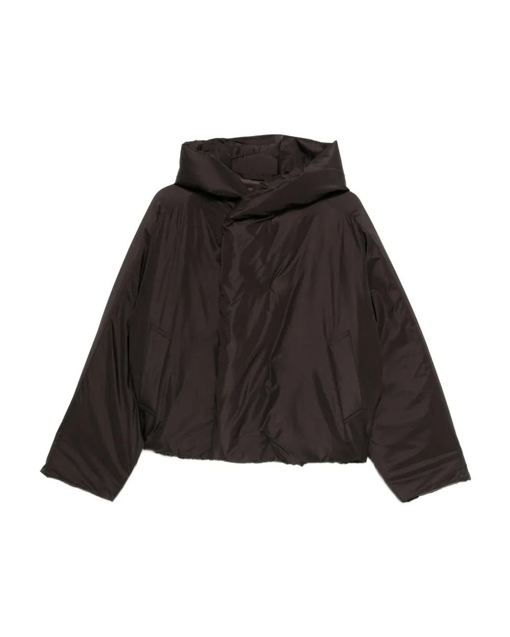 Homme Plissé Issey Miyake Black Duvet Hooded Coat for men