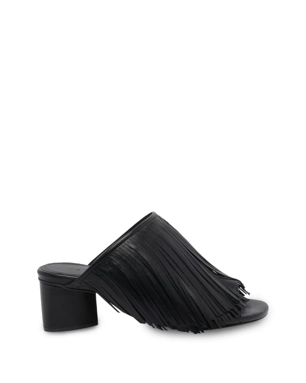 Vic Matié Black K16 Fringed Sandals