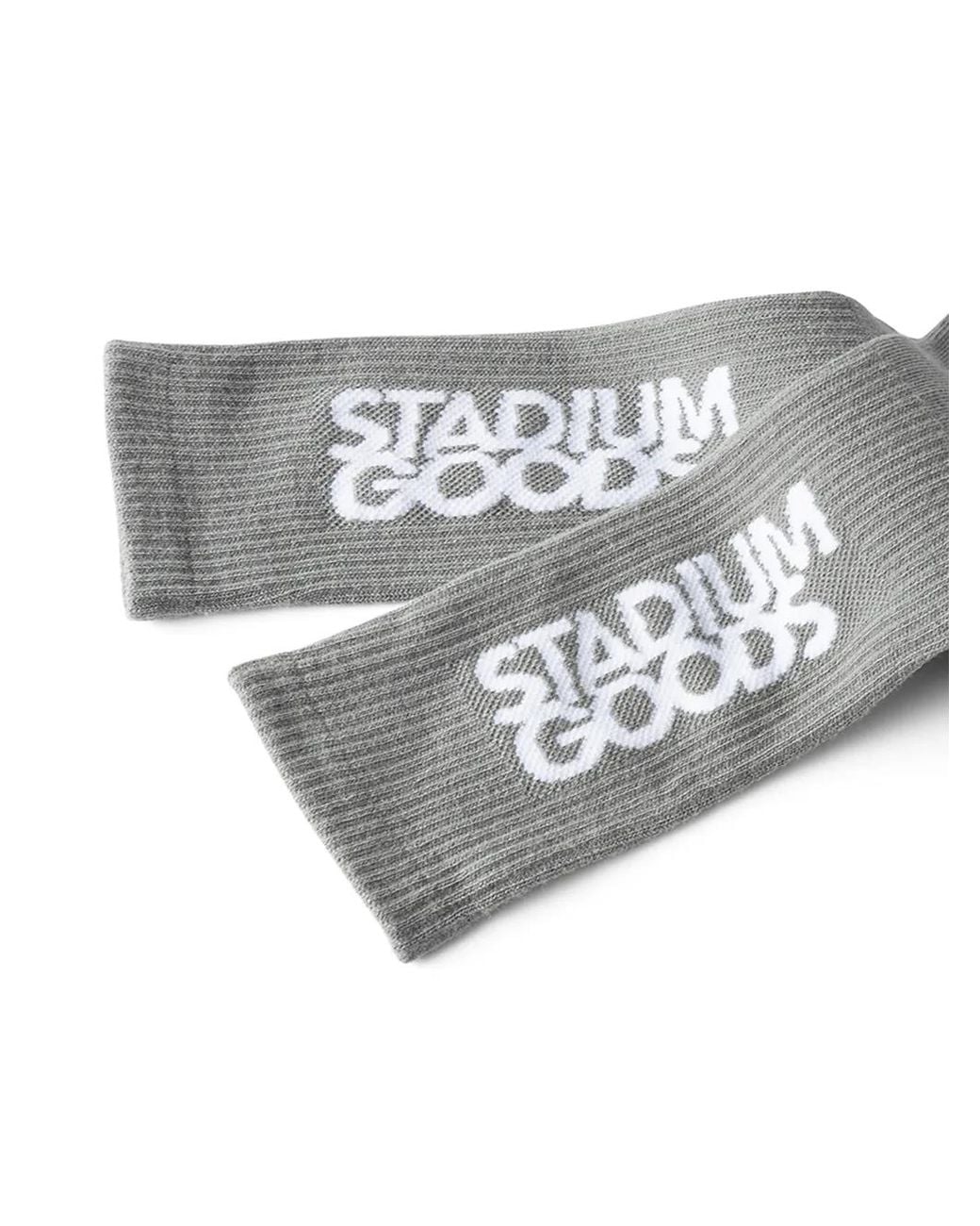 Stadium Goods Gray Logo "Cool" Crew Socks for men