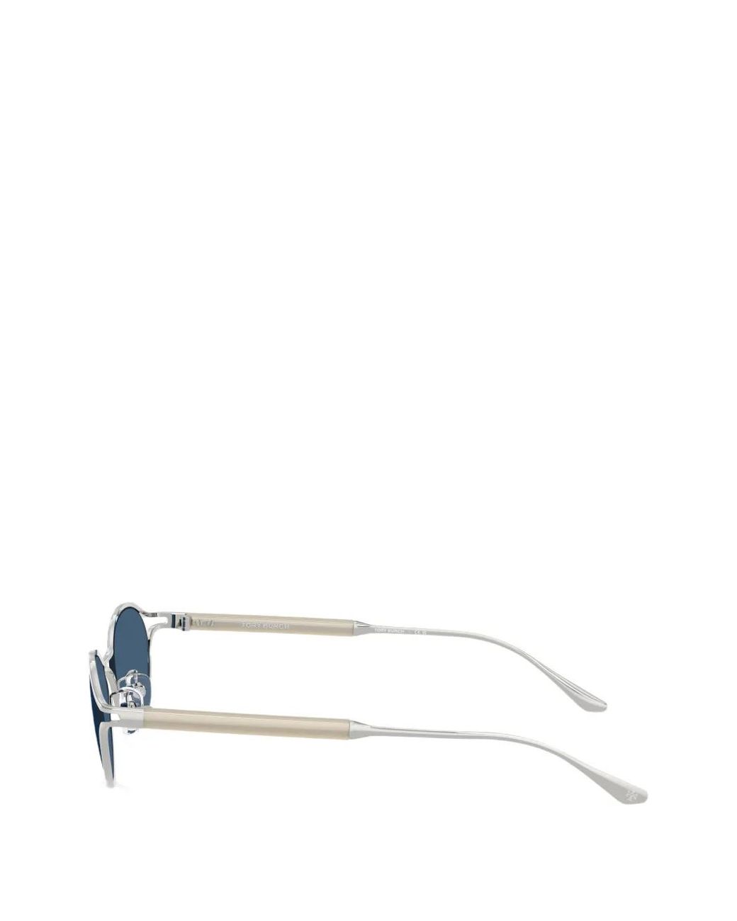 Tory Burch Blue Deco Oval-Frame Sunglasses