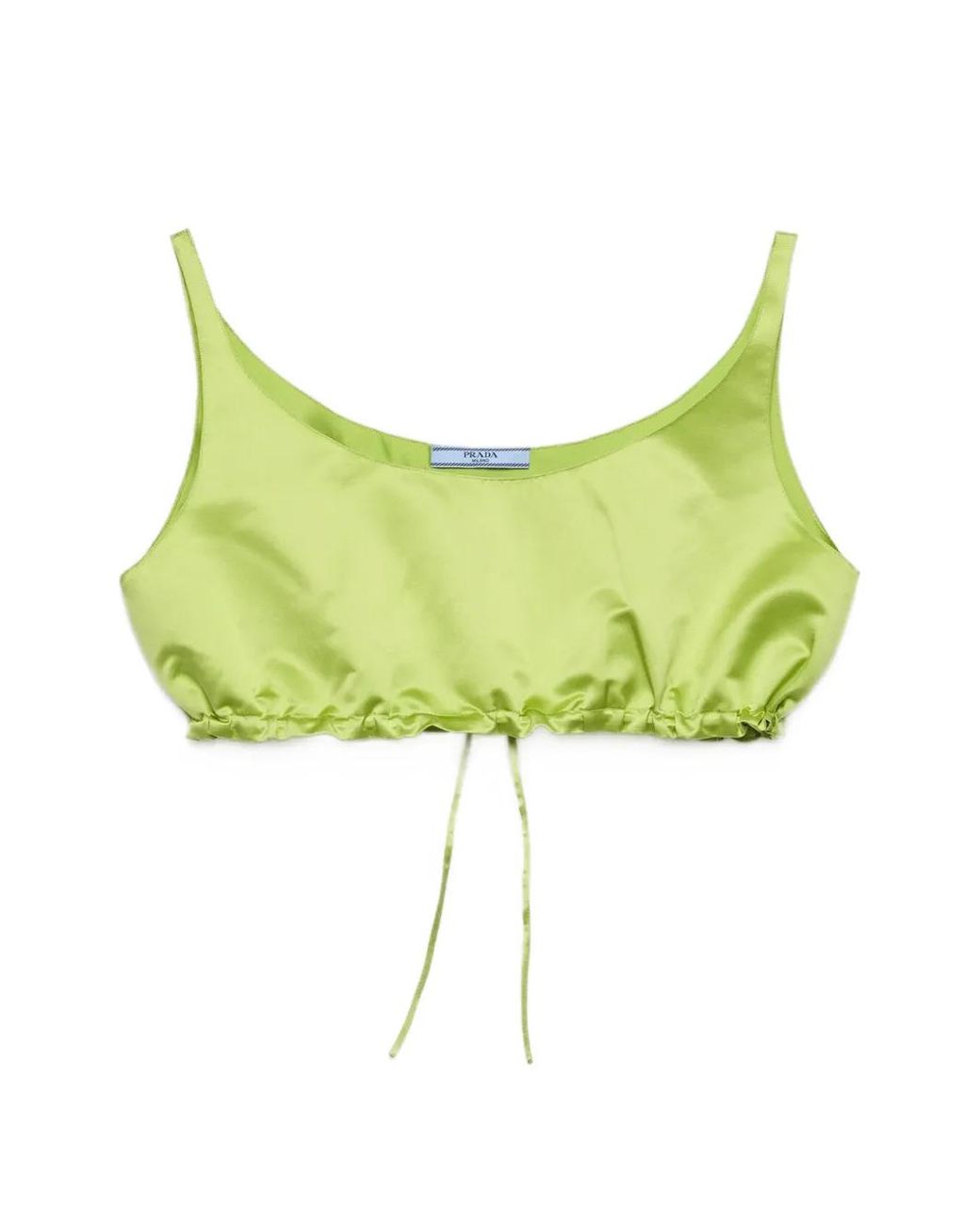 Prada Green Duchesse Crop Top