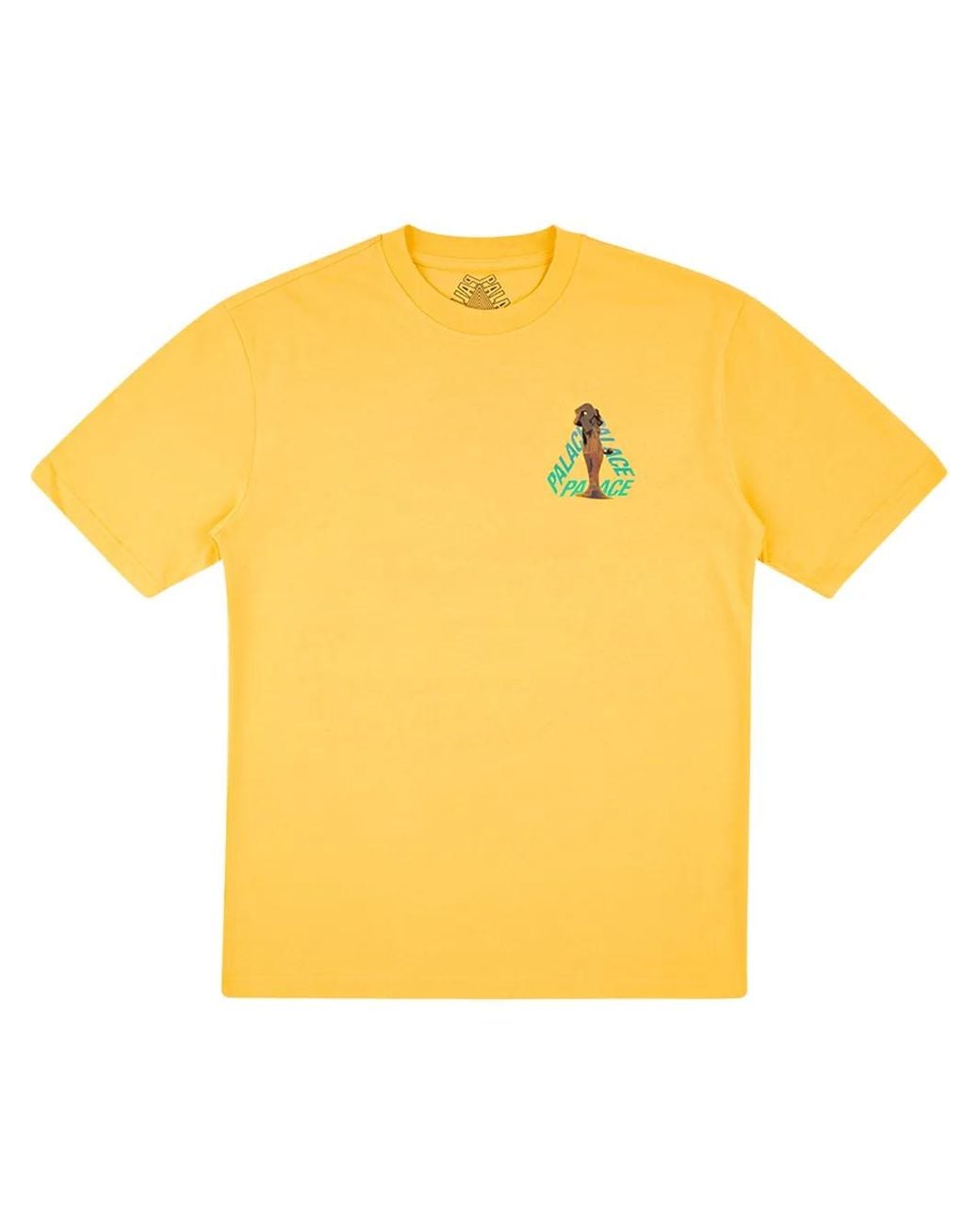 Palace Yellow Rolls P3 Logo-Print T-Shirt for men
