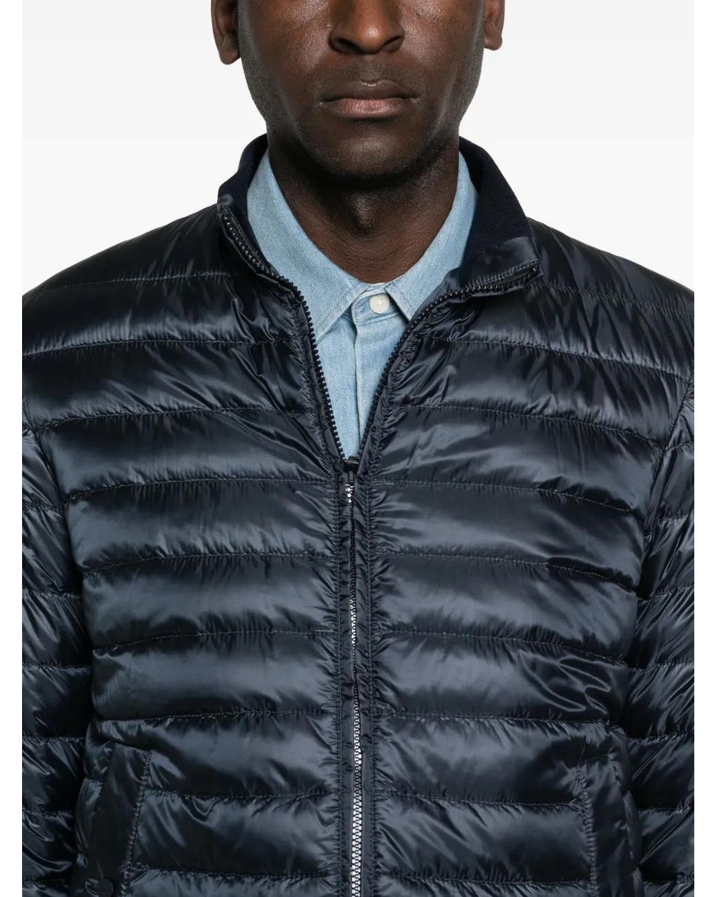 Herno Outwear Waistcoats Blue for men