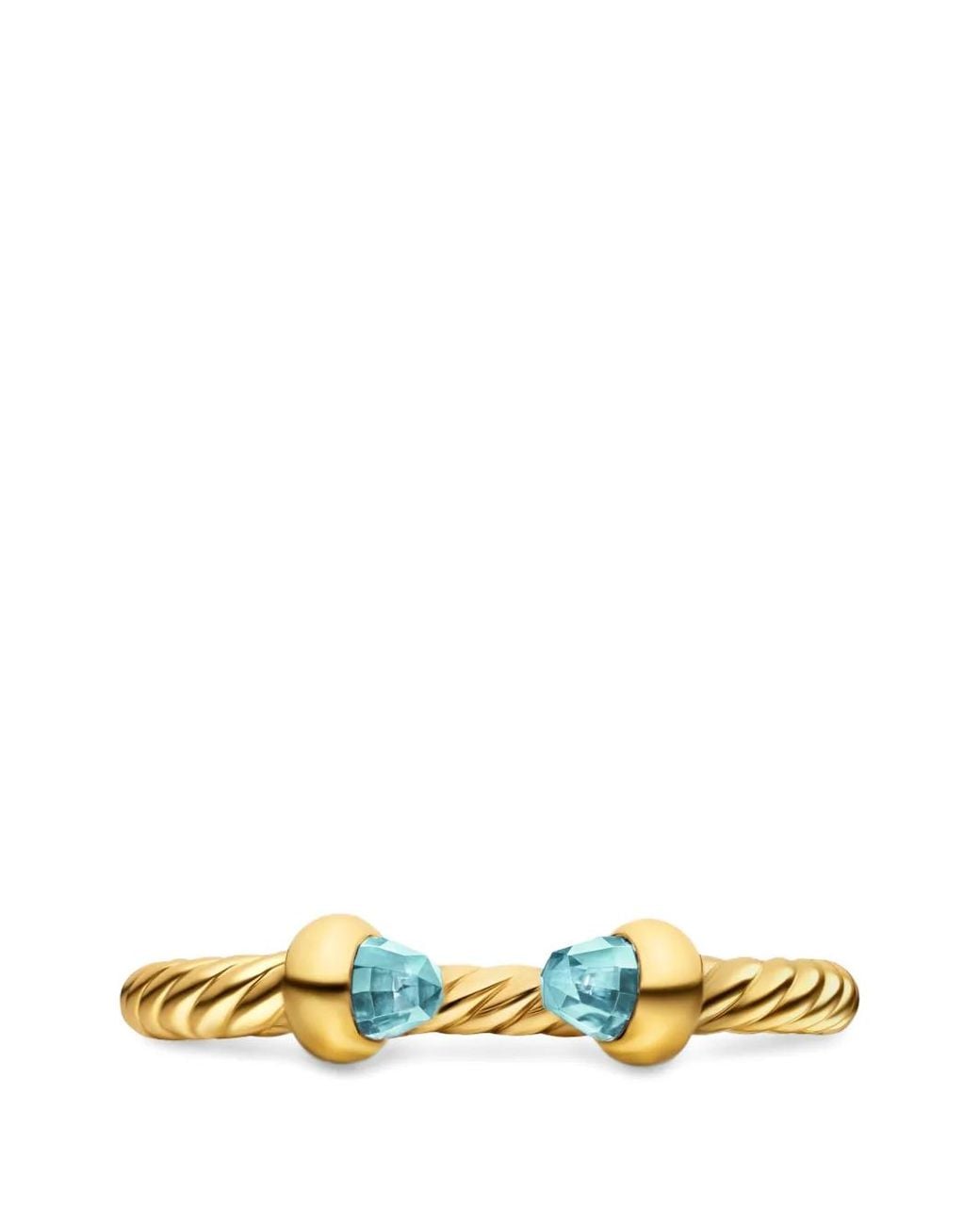 David Yurman Metallic Offener Micro Cablespira Flex Ring