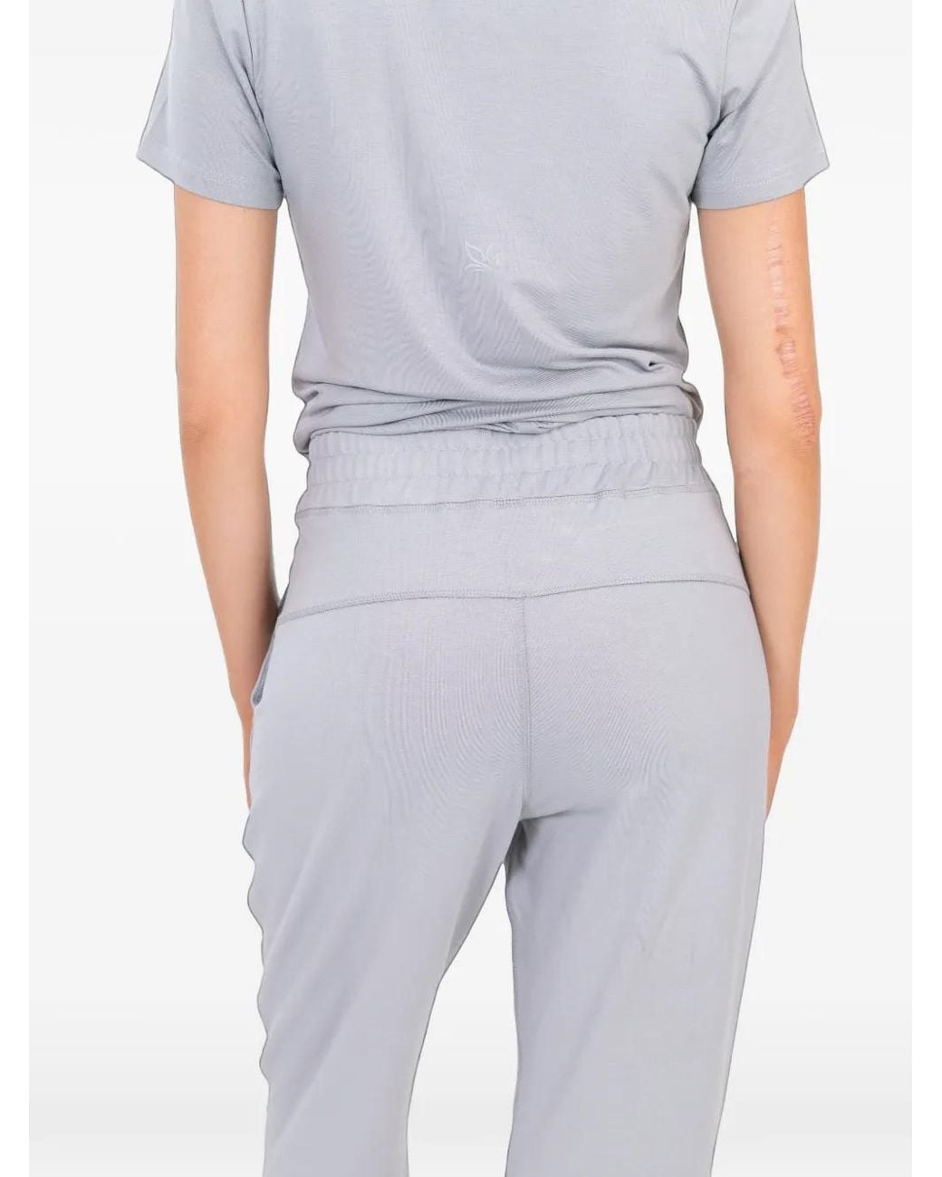 On/Off Essentials Gray Bamboo Solace Wide-Leg Track Pants
