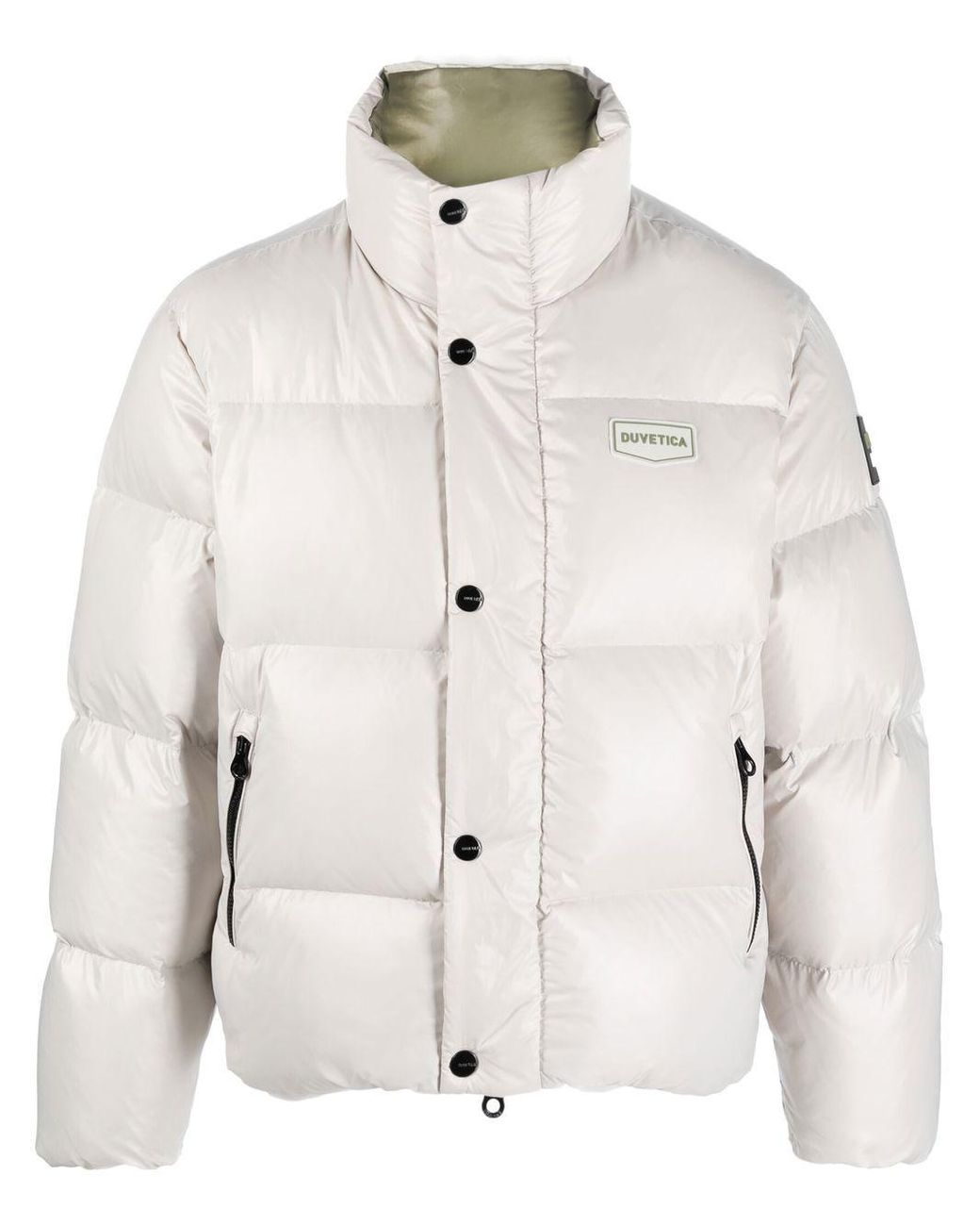 Duvetica Logo-patch Feather-down Puffer Jacket in White for Men | Lyst