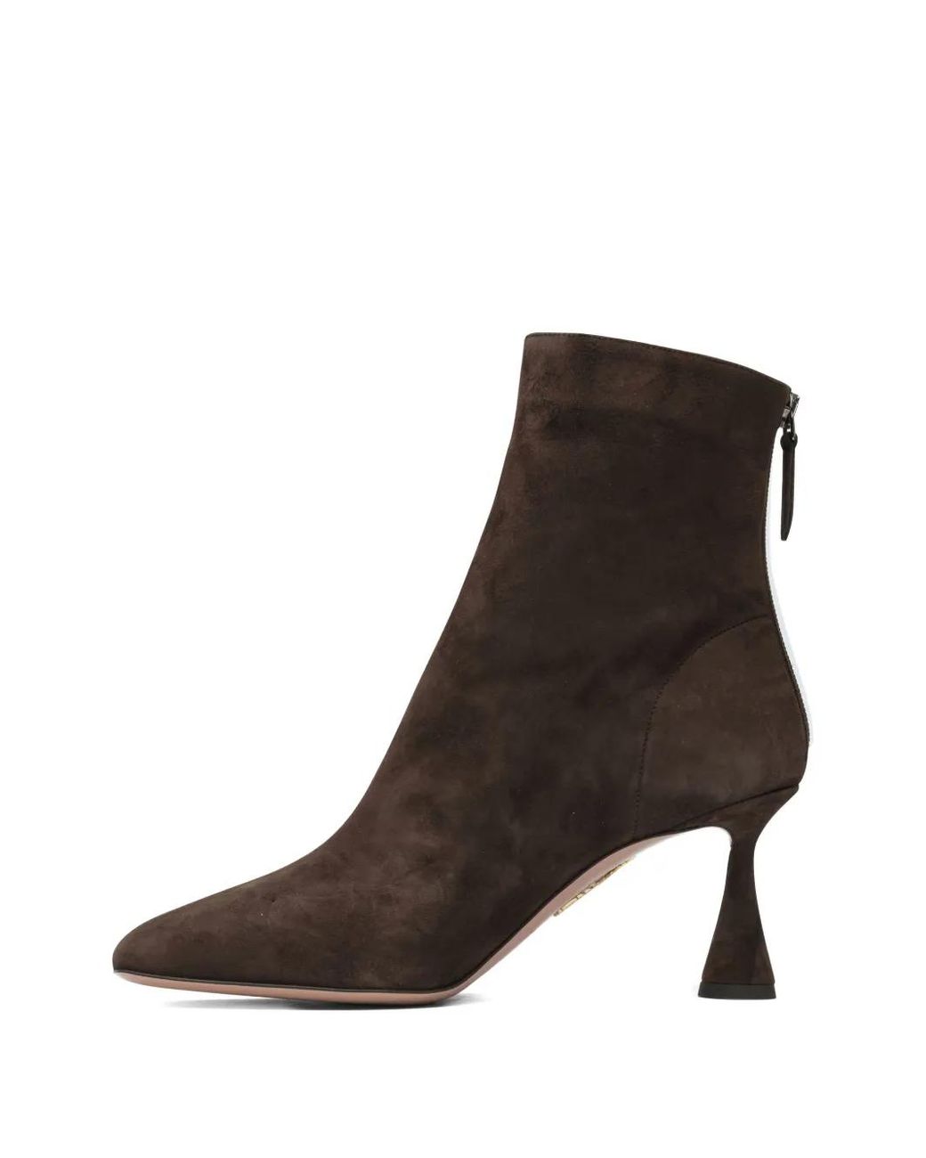 Aquazzura Black 75Mm Amore Suede Ankle Boots
