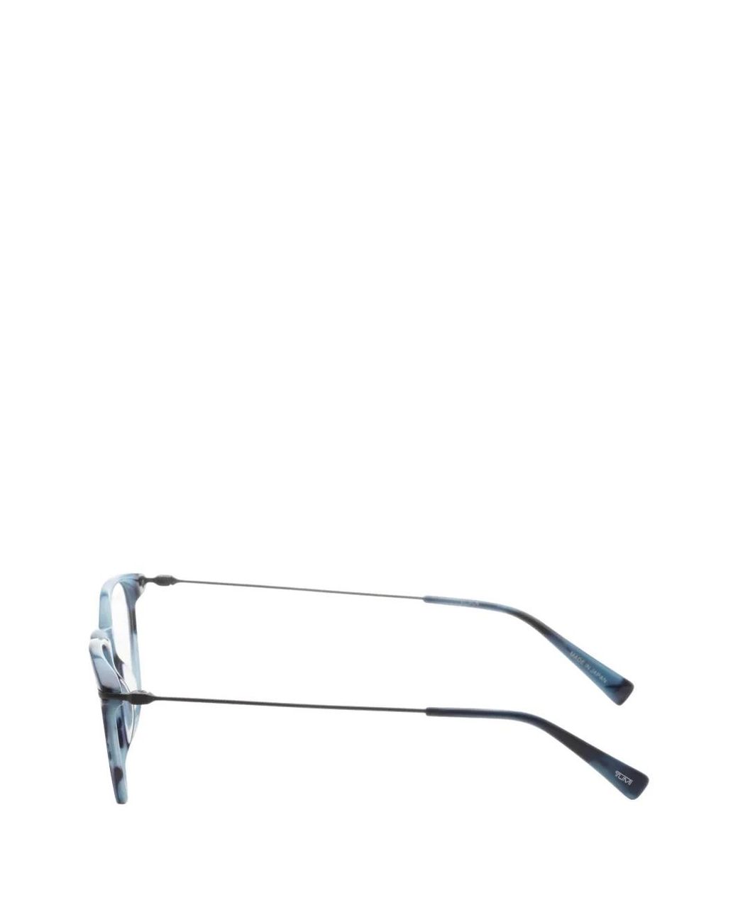 Tumi Blue Square-Frame Glasses for men