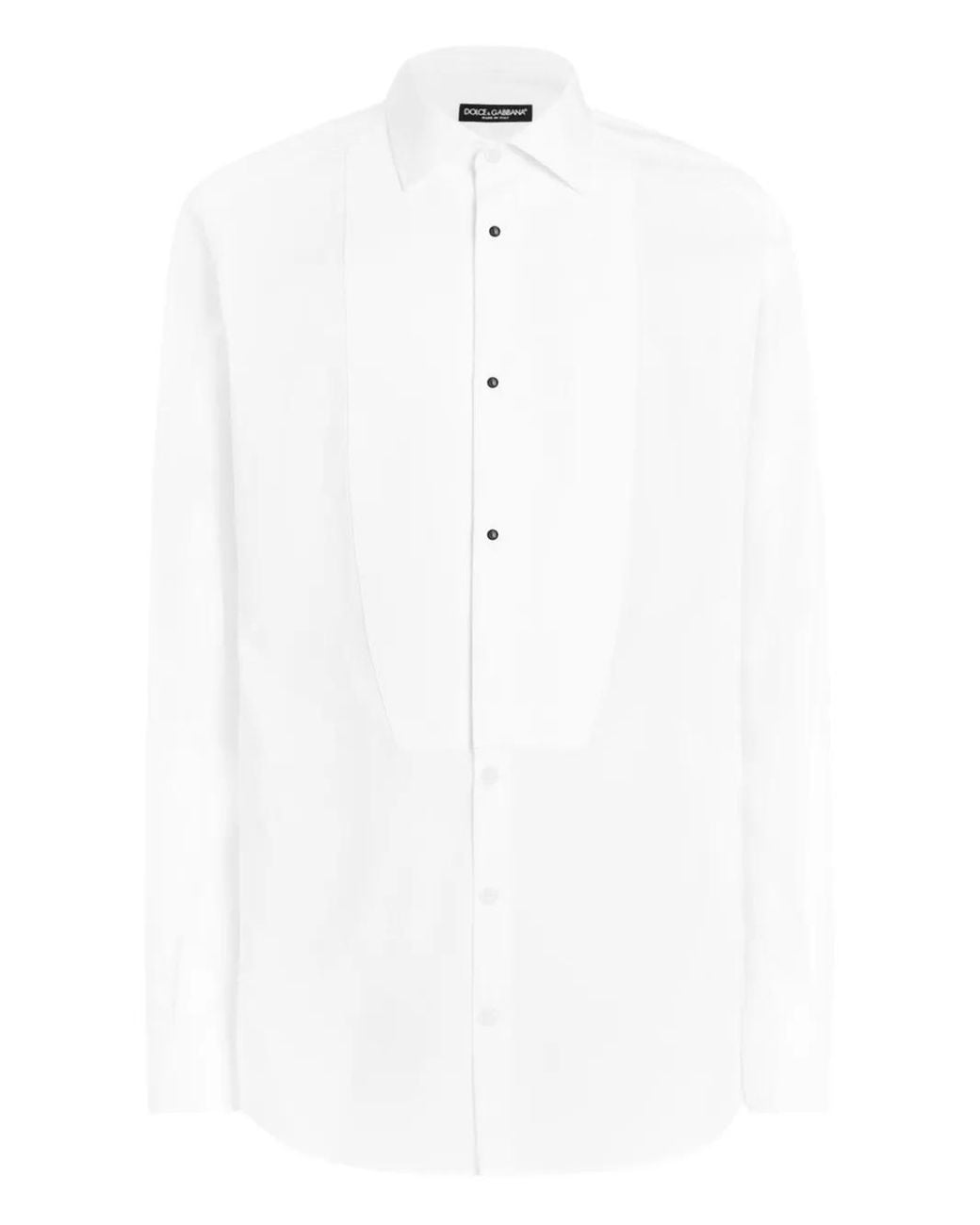 Dolce & Gabbana White Poplin Shirt for men
