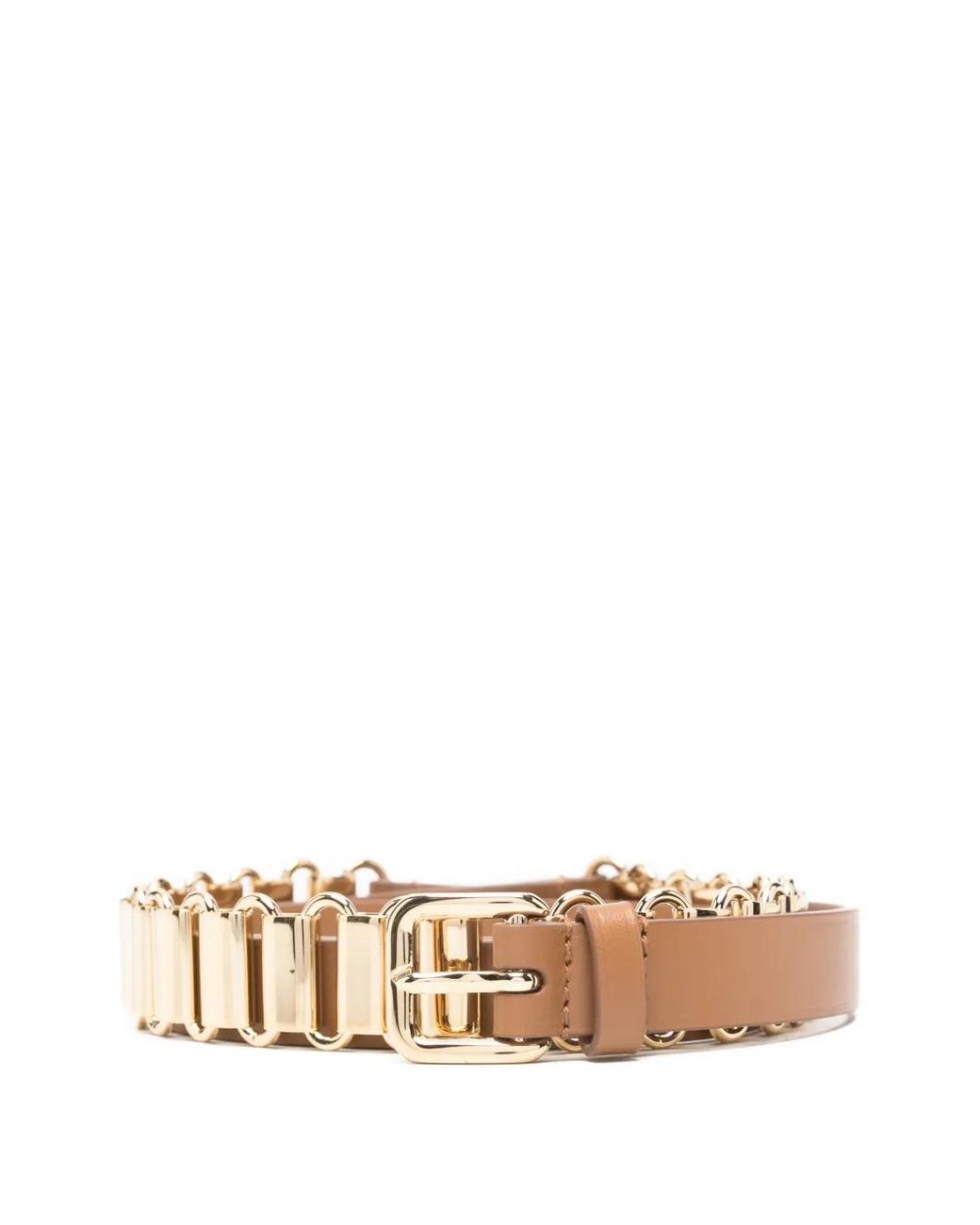 Miu Miu White Leather And Metal Belt