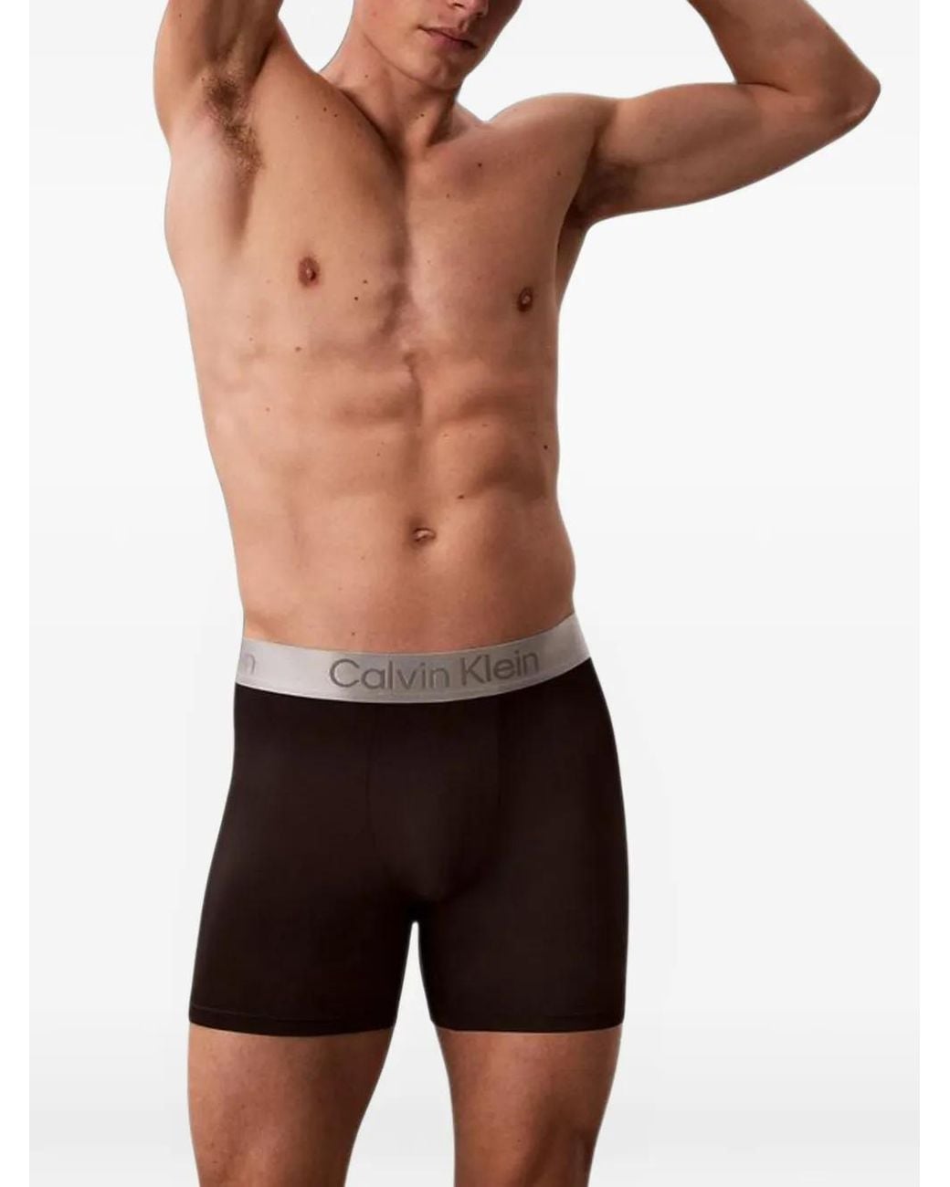 Calvin Klein Black Logo-Waistband Boxers (Set Of Three) for men