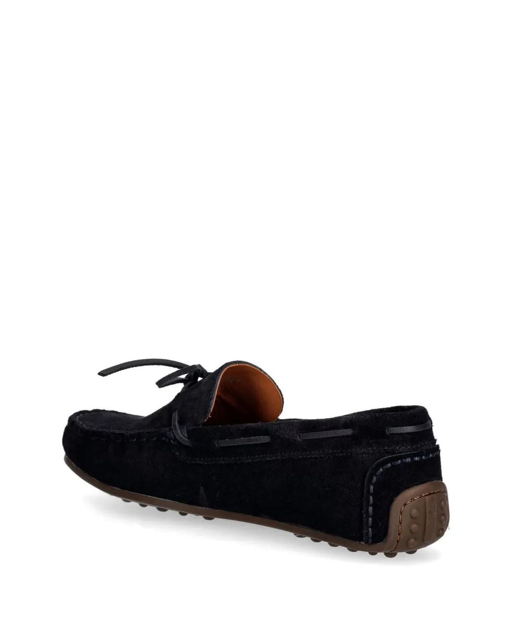 Vagabond Black Larissa Bow-Detail Suede Loafers