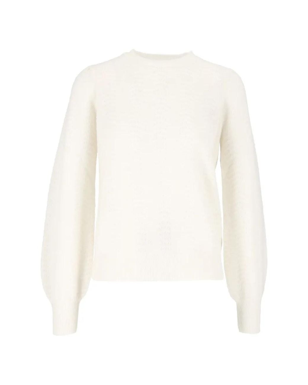 Mc2 Saint Barth White Marienne Wave Sweater