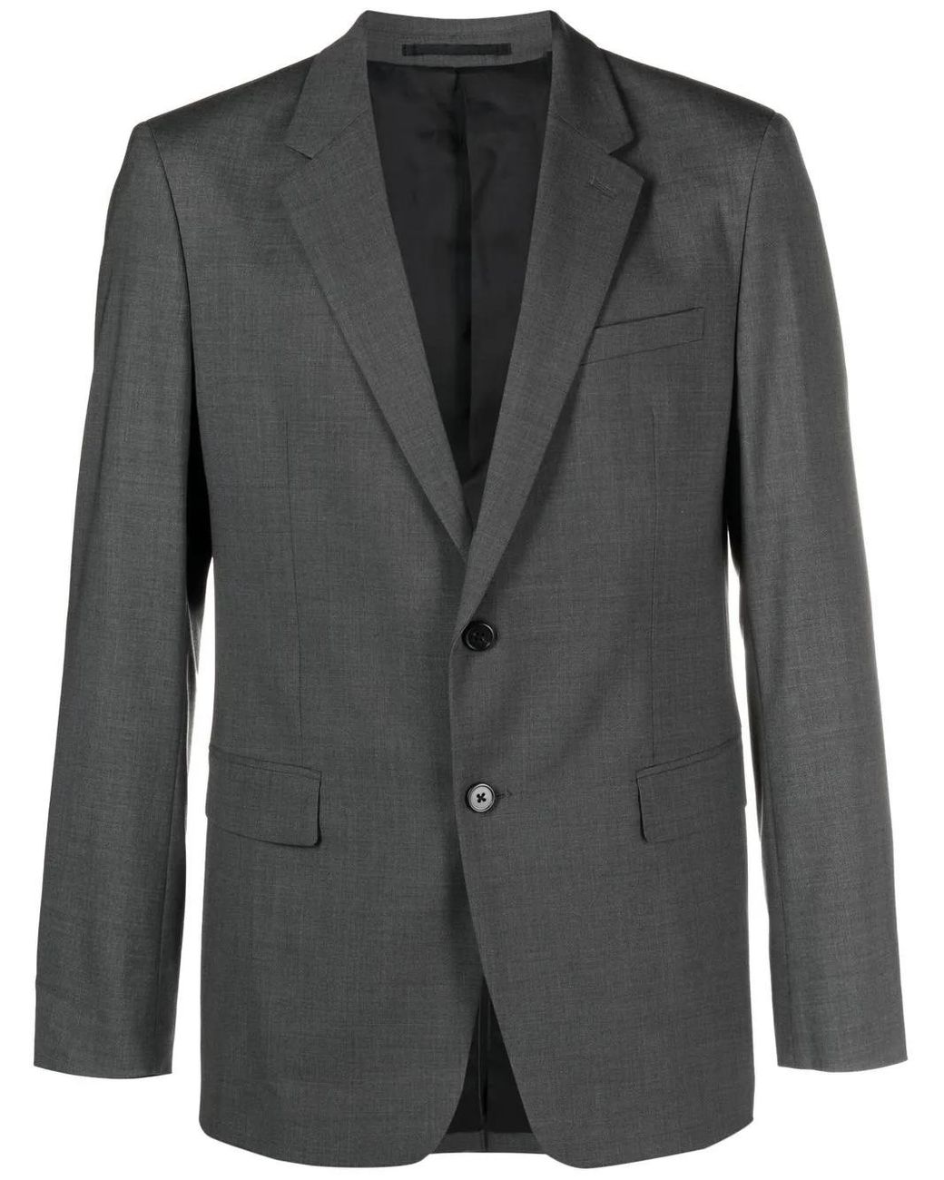 Theory Black Single-Breasted Tailored Blazer for men