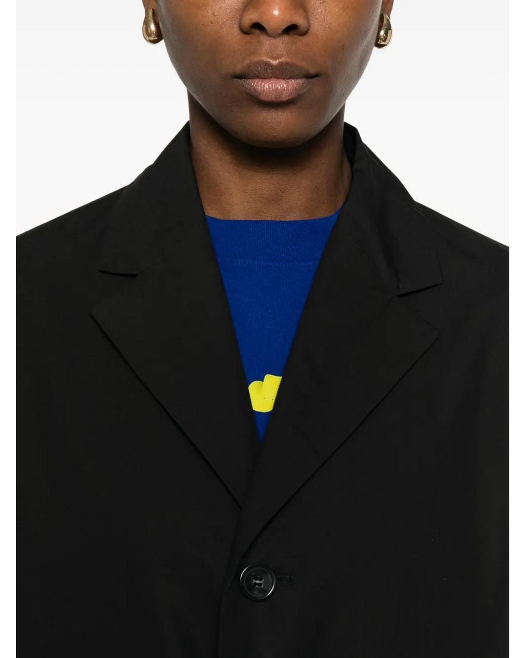 Sofie D'Hoore Black Button Fitted Jacket