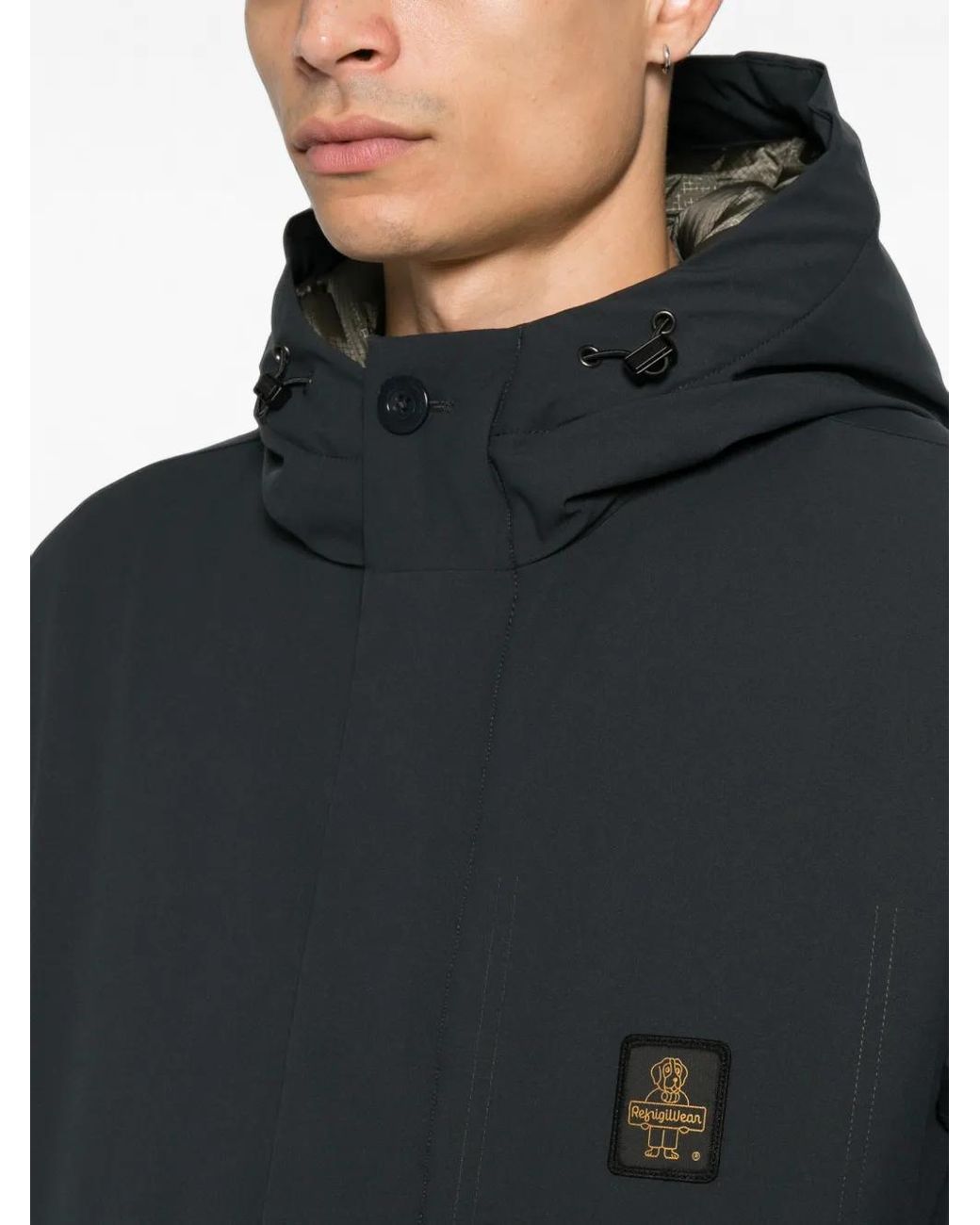 Refrigiwear Black Veste À Patch Logo for men